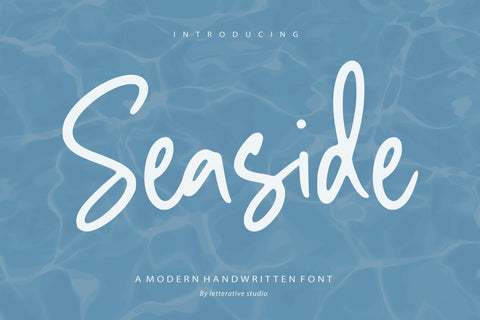 Seaside is a Modern Handwritten Font