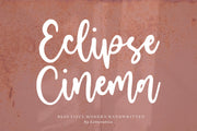 Eclipse Cinema is a Beautiful Modern Handwritten Font