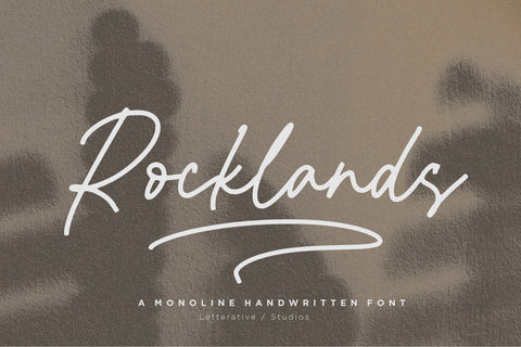 Rocklands Font