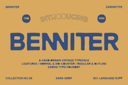 Benniter - Rough Hand Drawn Font - Pixel Surplus