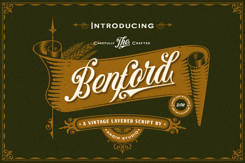 Benford Font Collections with Extras