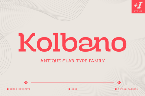 Kolbano - Antique Slab Font Family