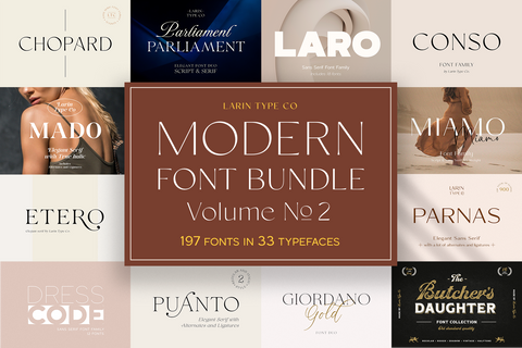 The Modern Font Bundle Vol. 2