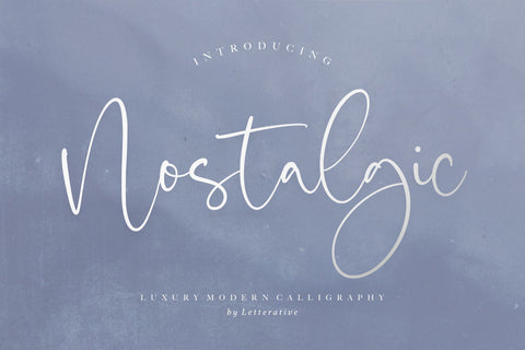 Nostalgic is a Luxury Modern Calligraphy Font