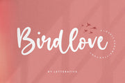 Birdlove is a Lovely Handwritten Font