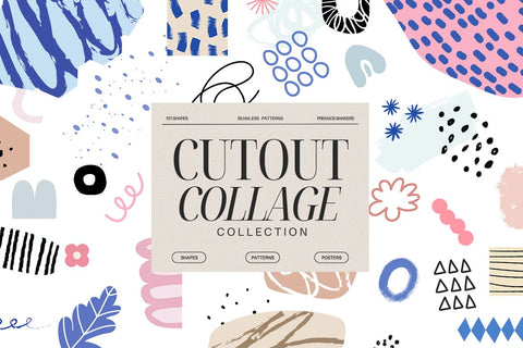 Abstract Collage Bundle 4 in 1