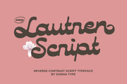 Lautren - Reverse Contrast Script