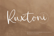 Ruxtoni is a Modern Handwritten Font