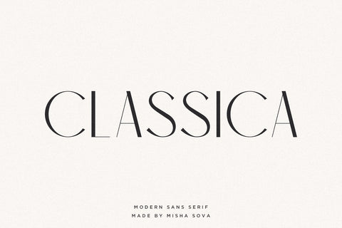 Classica - Modern Sans Serif