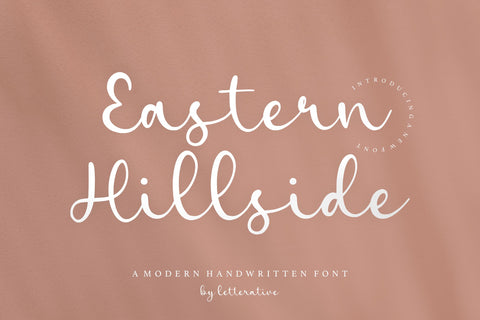 Eastern Hillside is a Modern Handwritten Font