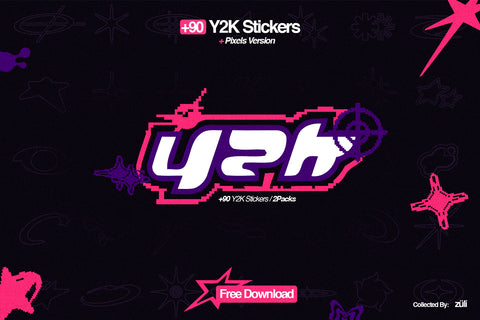 +90 Y2k Stickers