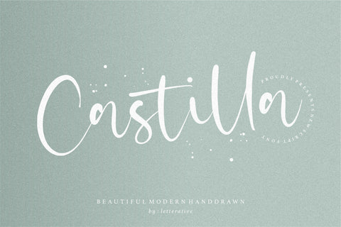 Castilla is a Beautiful Modern Handdrawn Font