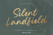 Silent Landfield is a Modern Calligraphy Font