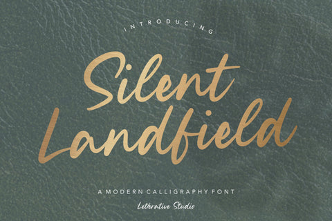 Silent Landfield is a Modern Calligraphy Font