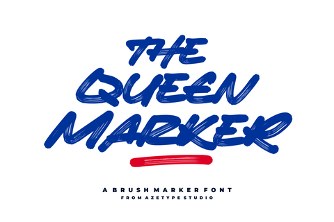 The Queen Marker • A Marker Font