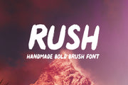 Rush - Hand Drawn Brush Font