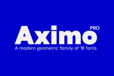 Aximo | Geometric Sans Serif