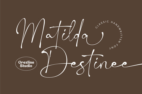 Matilda Destinee - Handwritten Script Font