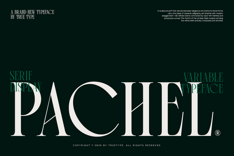 TRT Pachel – Luxury Editorial Serif Font