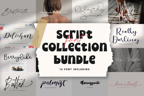 Script Font Collection Bundle