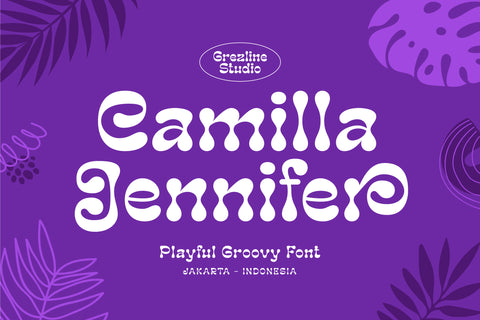 Camilla Jennifer - Playful Groovy Font