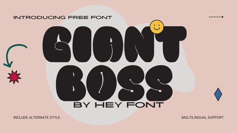 Giant Boss - Free Bubble Font