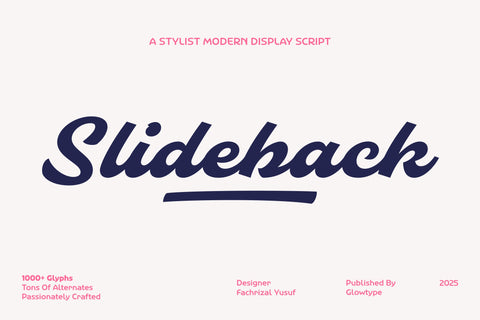 Slideback | Bold & Stylish Script