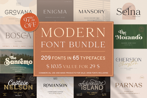 The Modern Font Bundle