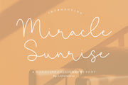 Miracle Sunrise is a Monoline Calligraphy Font