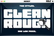 MERCY – Big Friendly Display Font (Regular + Rough)