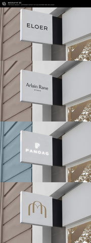 30 Signs & Facade Logo Mockups - V3