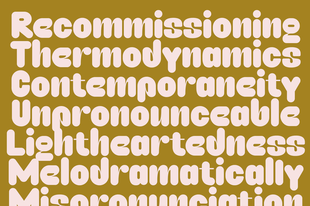 Caprifig - Bold & Rounded Typeface - Pixel Surplus