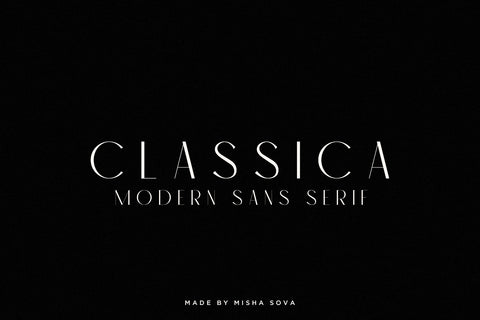 Classica - Modern Sans Serif