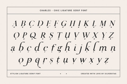 Charles - Chic Ligature Serif Font