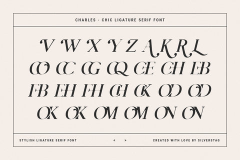 Charles - Chic Ligature Serif Font