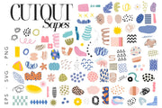 Abstract Collage Bundle 4 in 1