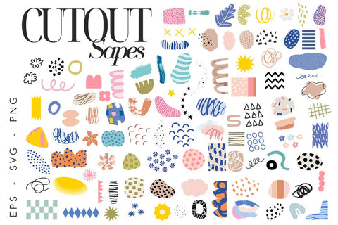 Abstract Collage Bundle 4 in 1