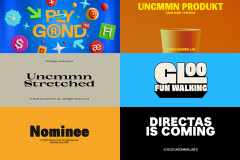 UNCMMN FONT BUNDLE - 52 Premium Fonts