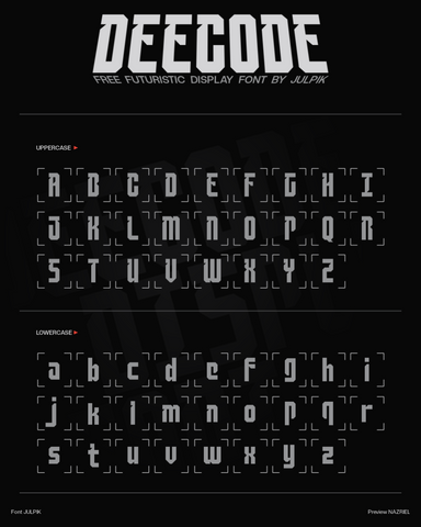 Deecode Free Futuristic Font