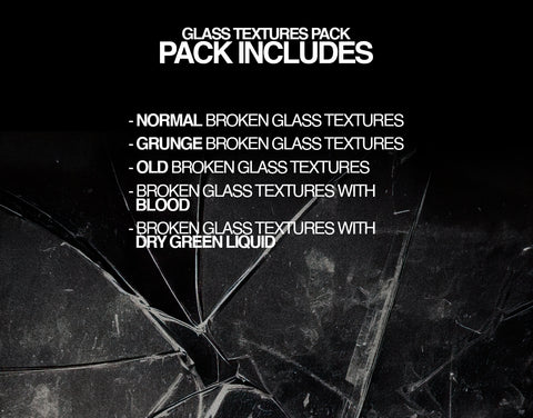 +100 BROKEN GLASS Texture Pack