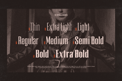 TRT Regard Condensed Display Font
