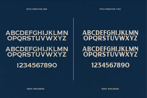 Preizton Font Pairs