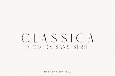 Classica - Modern Sans Serif