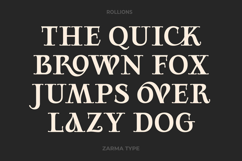 Rollions - Display Serif Font