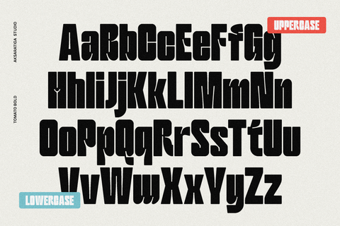 Tomato Bold - Bold Sans Serif & Ink Trap Display