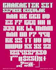 Sephyr - Free Display Typeface