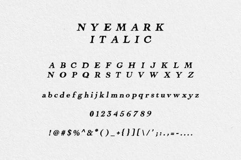 Nyemark - Serif Typeface