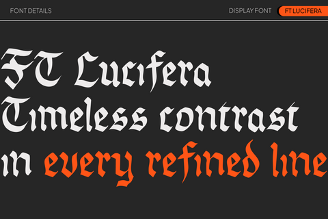 FT Lucifera – Expressive Handwritten Font with Modern Elegance