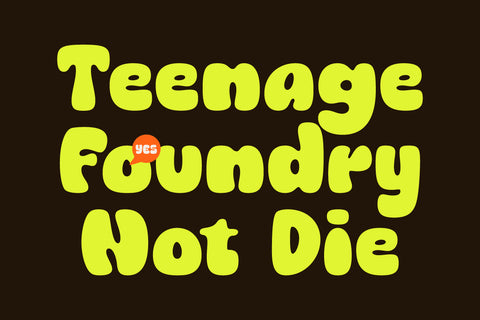 Teenage Popular Typeface