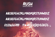 Rush - Hand Drawn Brush Font